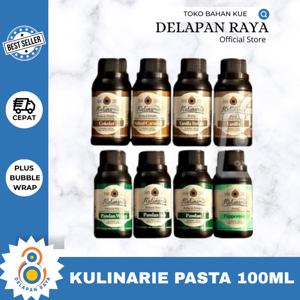 

Kulinarie Pasta 100ML / Pasta Perisa Rasa Coklat / Pandan / Vanila -8Raya