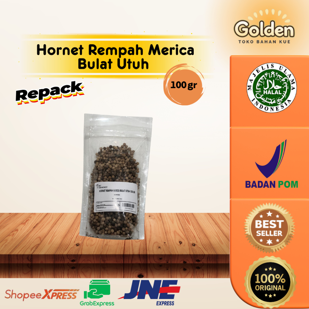 

Hornet Rempah Merica Bulat Utuh 100 gr