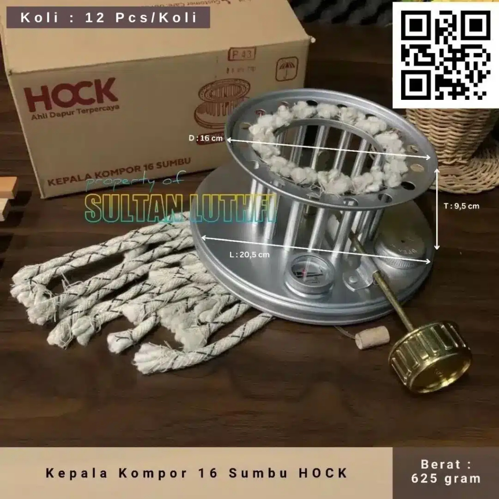 Kepala Kompor 16 Sumbu HOCK