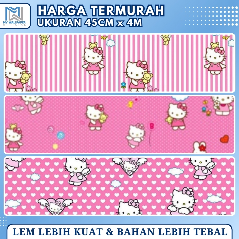 Wallpaper Dinding Hello Kitty Stiker Dinding Hello Kitty Wallpaper Hello Kitty Walpaper Dinding Hell