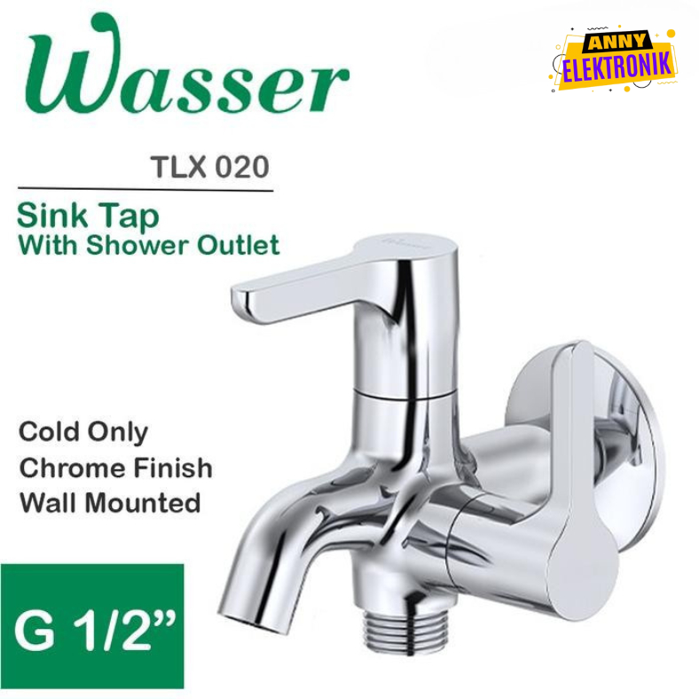 Kran Double Kran WASSER Cabang Kran Air - Kran tembok TLX 020