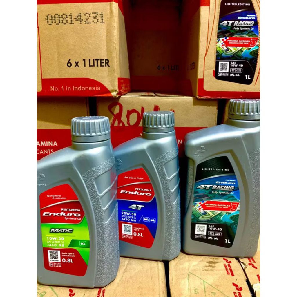 Oli Pertamina Enduro Matic 10W-30 / Oli Pertamina Enduro 4T 20W-50 0,8ml / Oli Pertamina Enduro Raci
