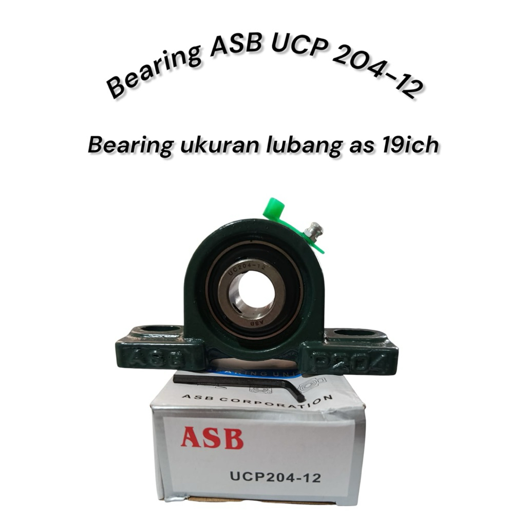 BEARING ASB UCP 204-12 / as19mm (3/4 inch), bearing duduk, laher duduk