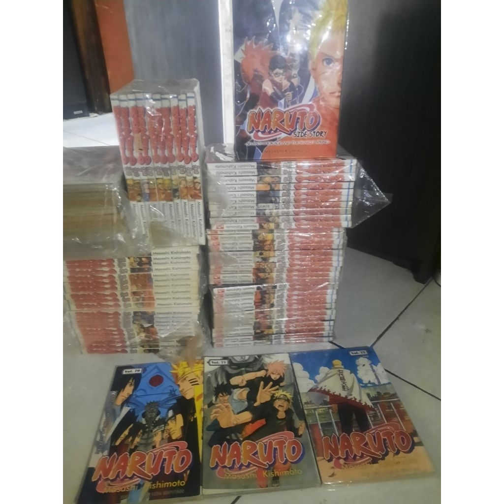 komik naruto set 1-72 bonus naruto sidestory