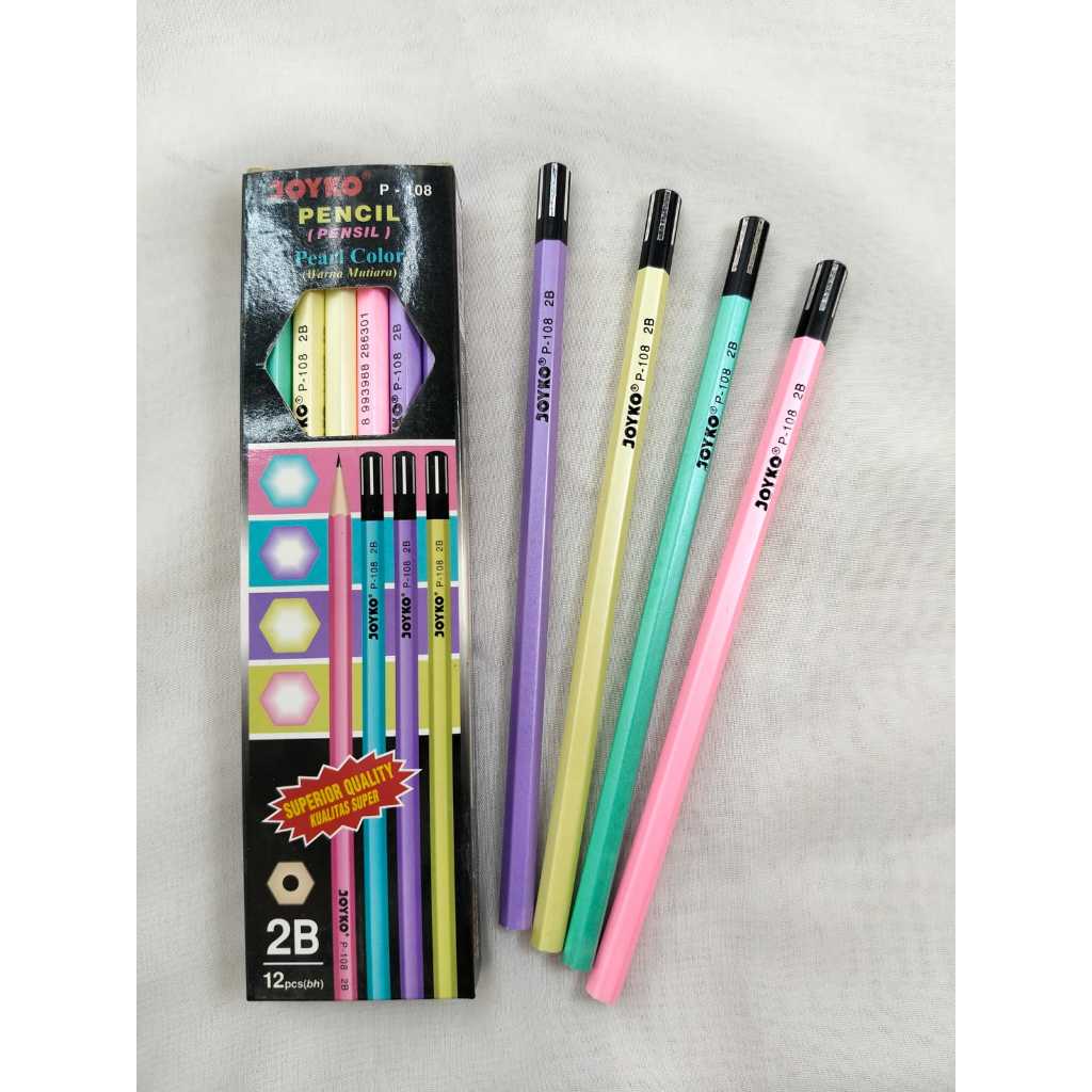 

JOYKO PENSIL 2B P-108 ( 1 LUSIN 12 PCS ) / PENCIL 2B JOYKO P-108