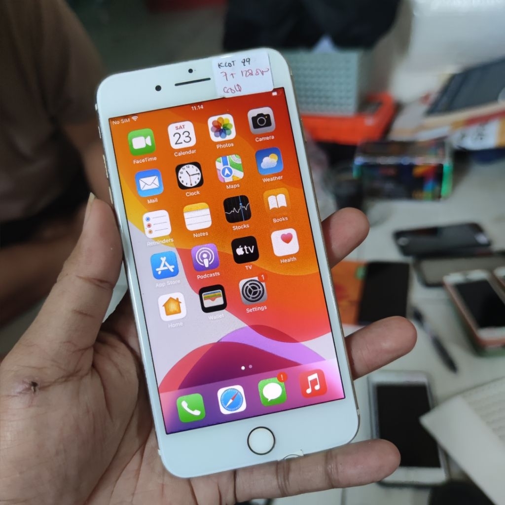 (99) IP 7 PLUS 128GB BYPASS CELL GOLD