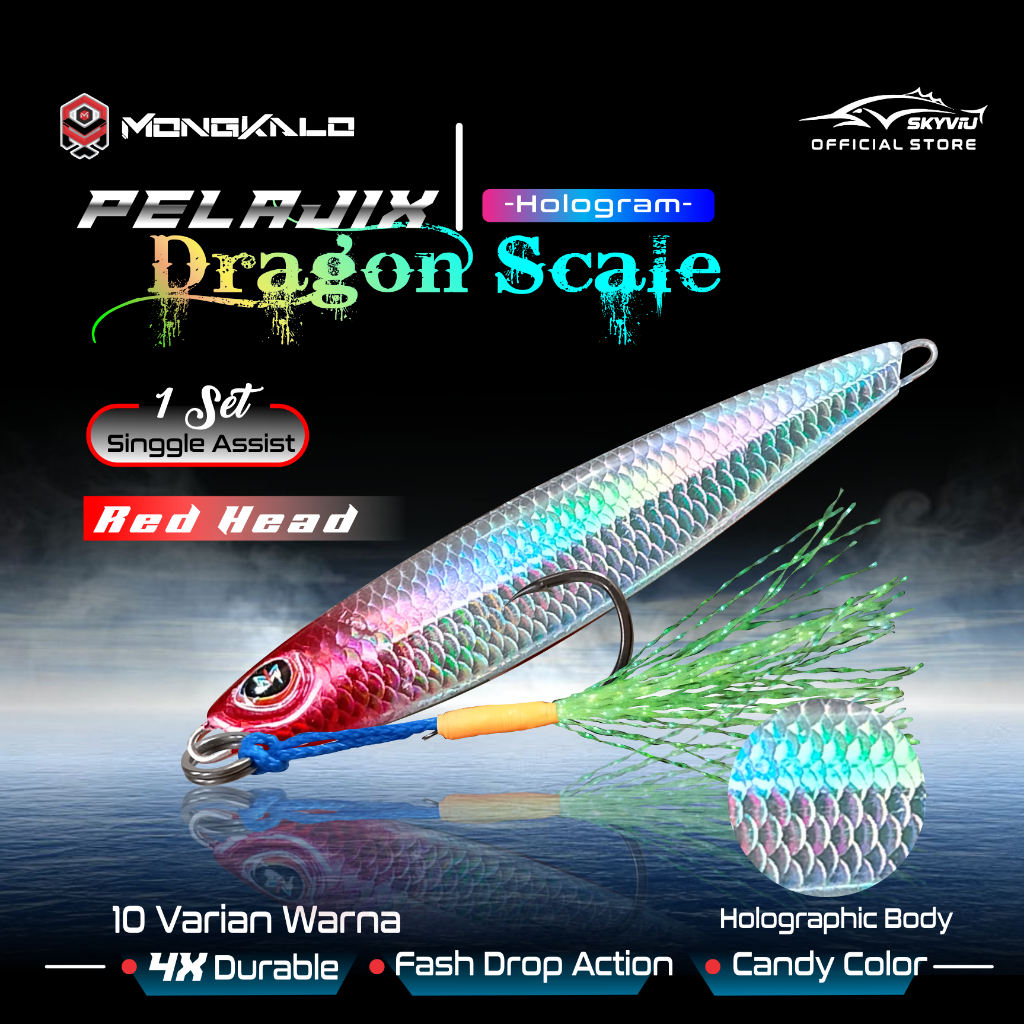 Mongkalo Pelajix Sisik-Kecil noGID noMotif Candy 30 Red-Head