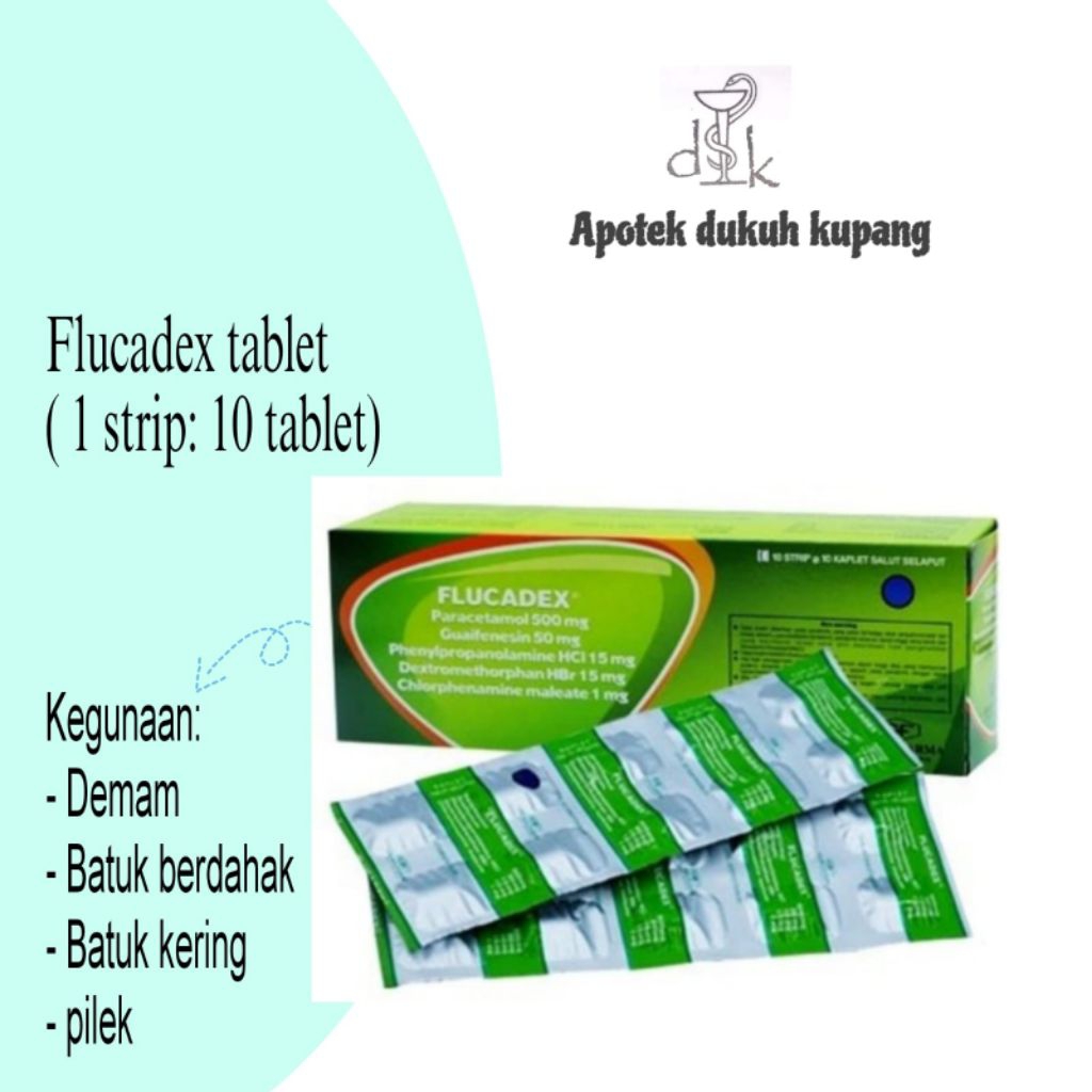 Flucadex tab batuk dan flu ( 1 strip: 10 tab )