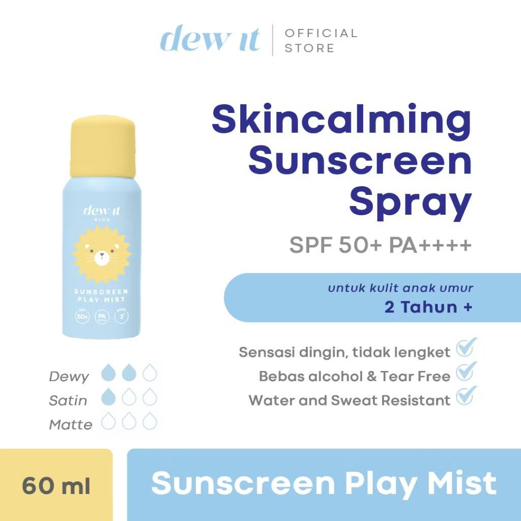 DEW IT KIDS Sunscreen Play Mist SPF 50+ PA+++ Anak / Sunscreen Spray