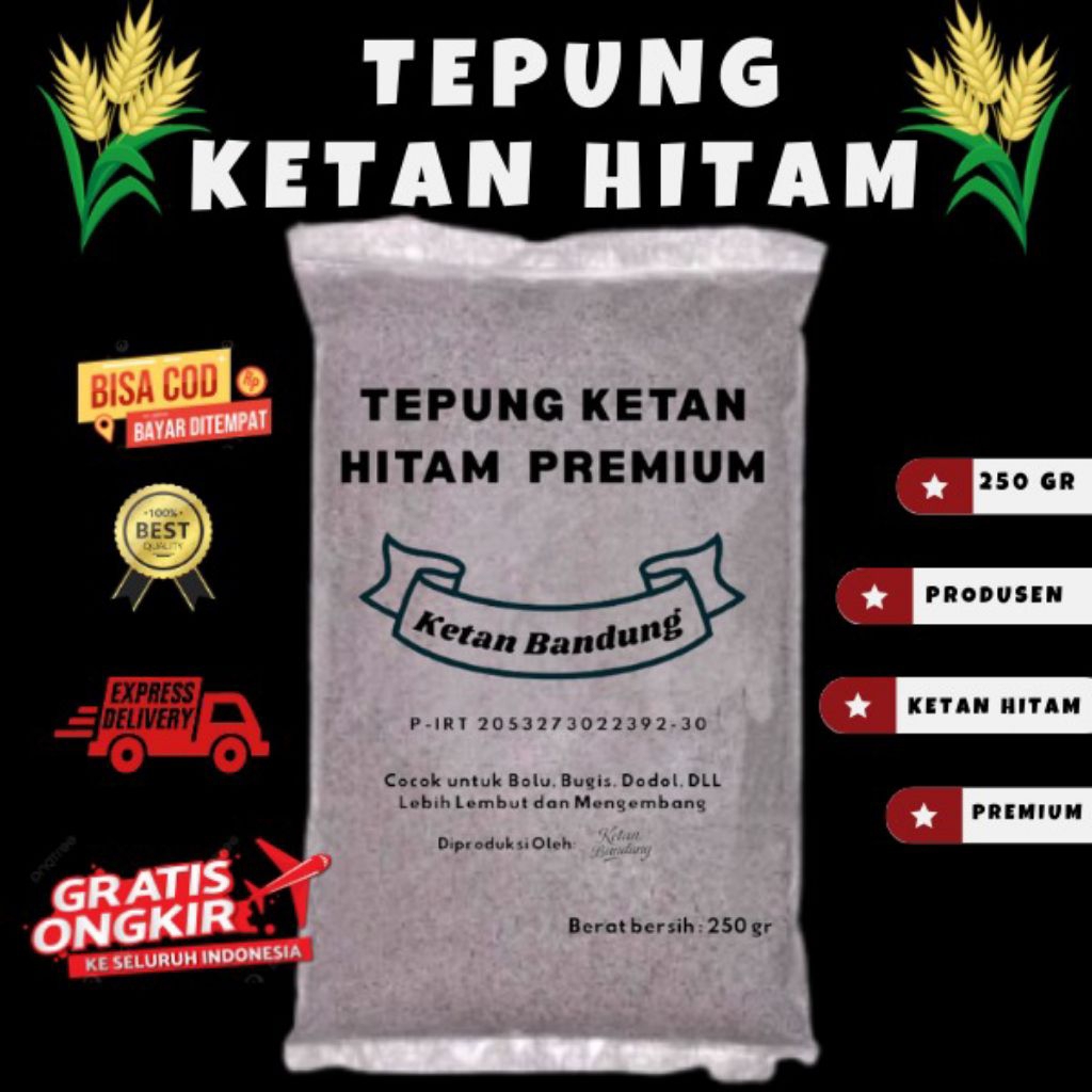 

Tepung Ketan Hitam Ketan Bandung/ Ketan Hitam/Tepung Ketan