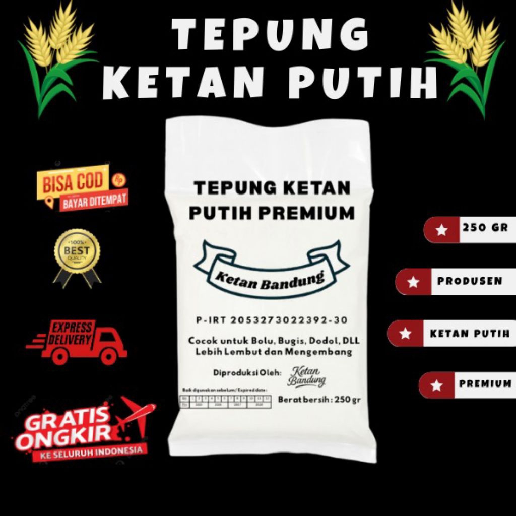 

Tepung Ketan Putih Ketan Bandung/ Tepung Putih/Tepung Ketan