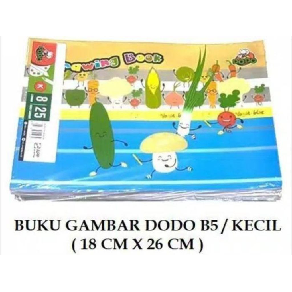 

BUKU GAMBAR DODO B5 /DRAWING BOOK/BUKU GAMBAR (1pak isi 25 buku)