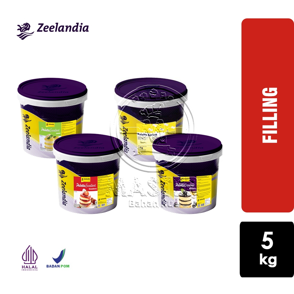

Selai Filling Buah Zeelandia Paletta Excellent Fruit Filling [Pail 5kg]