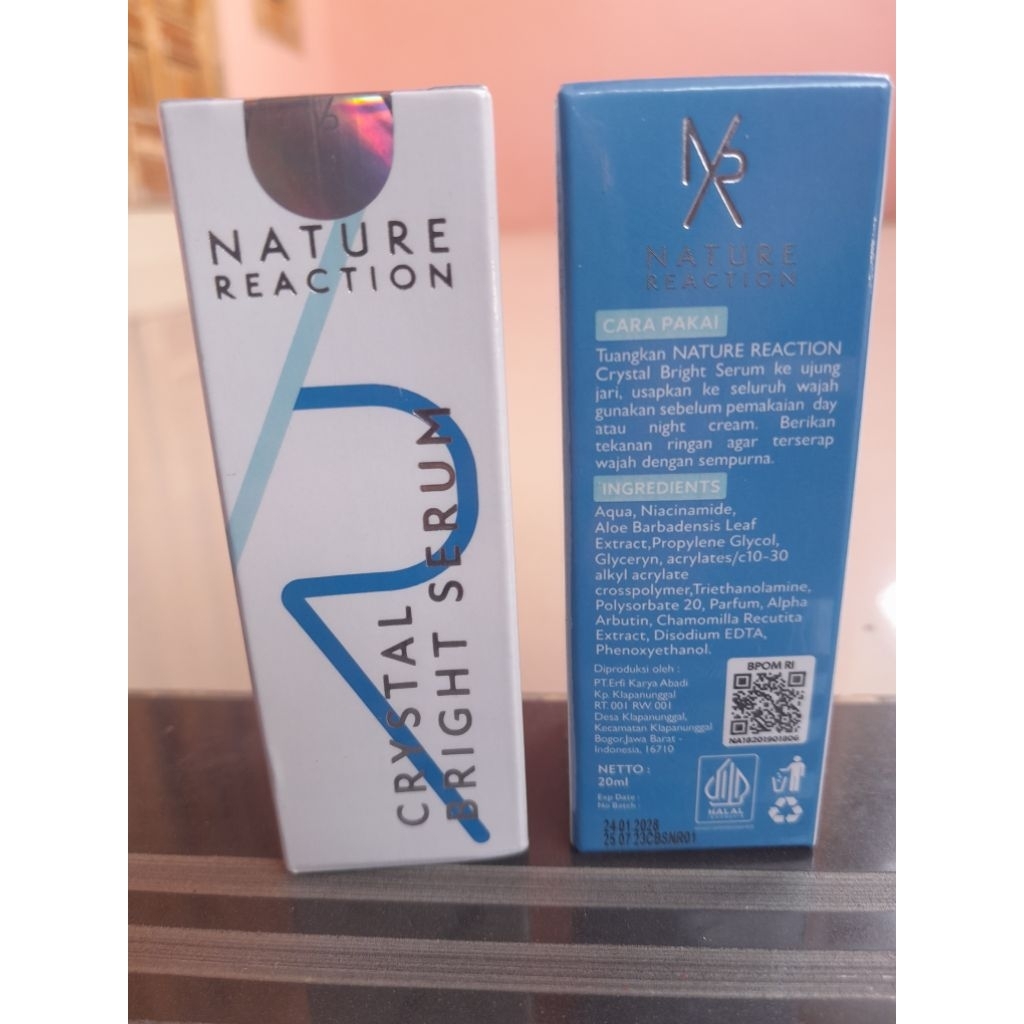 Serum Wajah Glowing NR Crystal Bright Serum Original