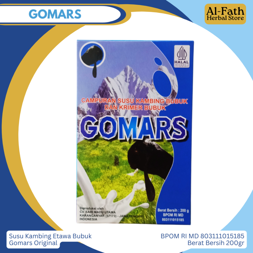 

Gomars Susu Kambing Etawa Murni Rasa Original 200gr Meningkatkan daya tahan dan kekebalan tubuh