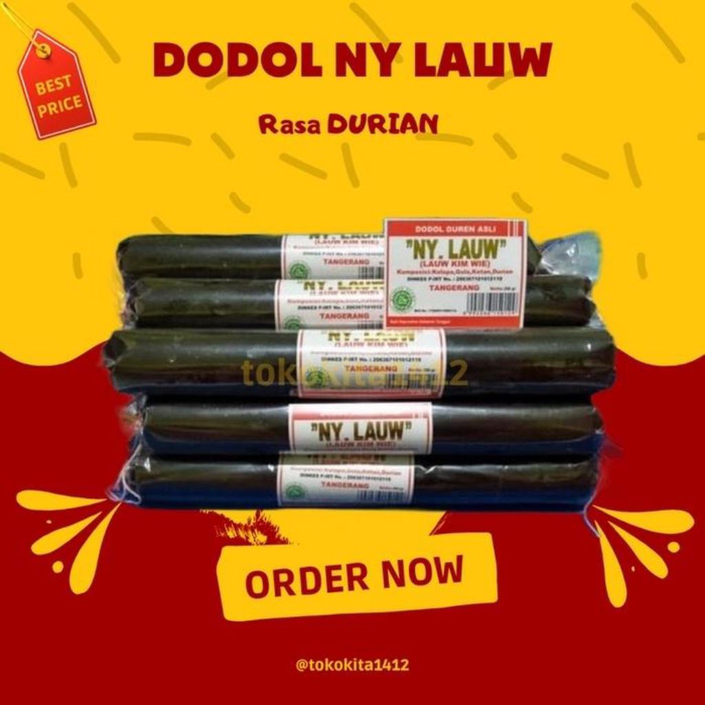 

Dodol Durian Ny. Lauw oleh oleh khas tangerang