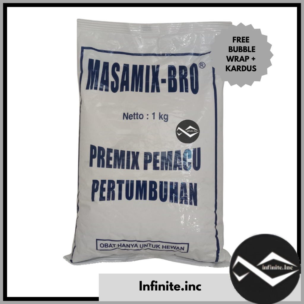 Masamix Bro 1 kg -  Pemacu Pertumbuhan/ penggemuk Ayam Broiler