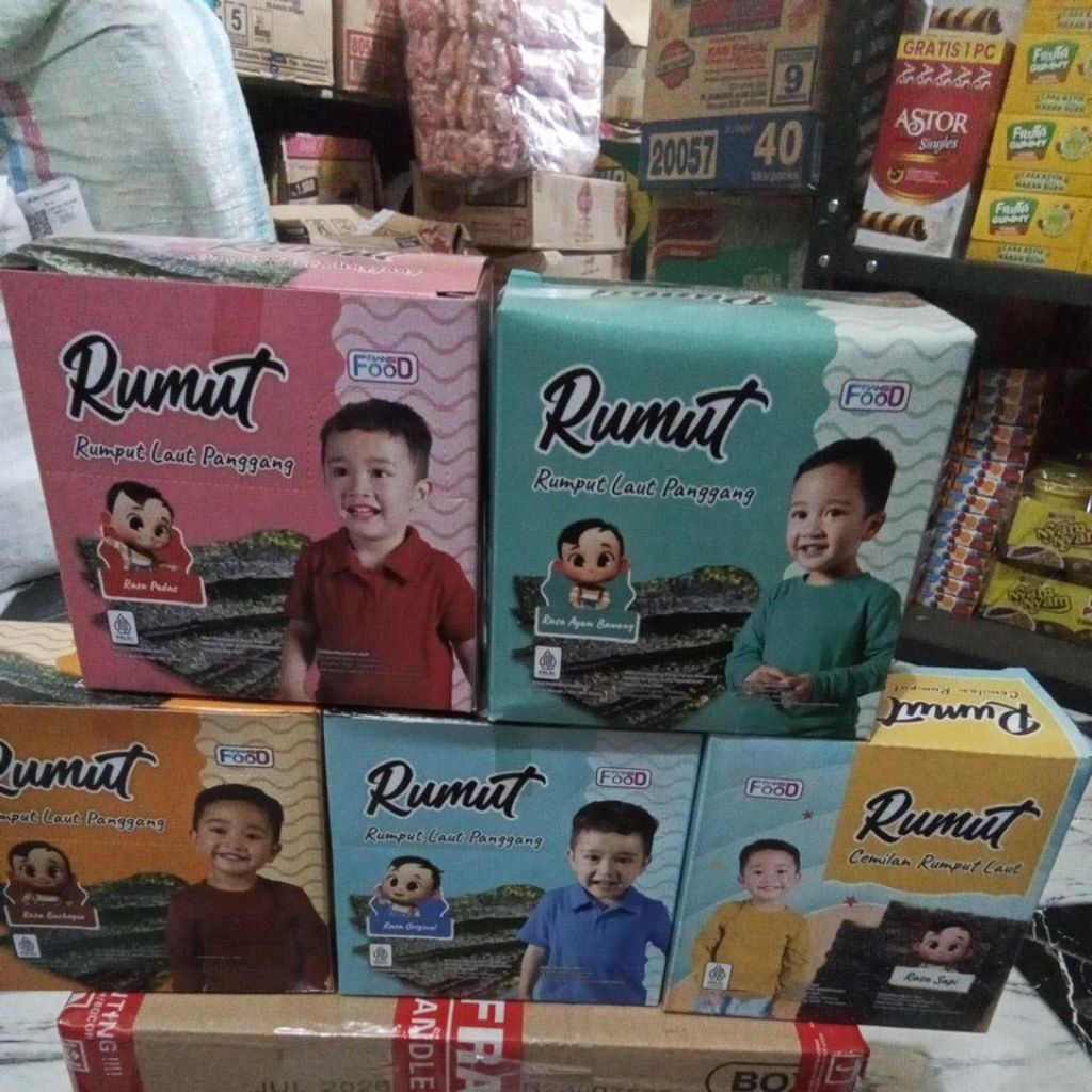

Cemilan Rumut (Rumput Laut Panggang )12×4gr