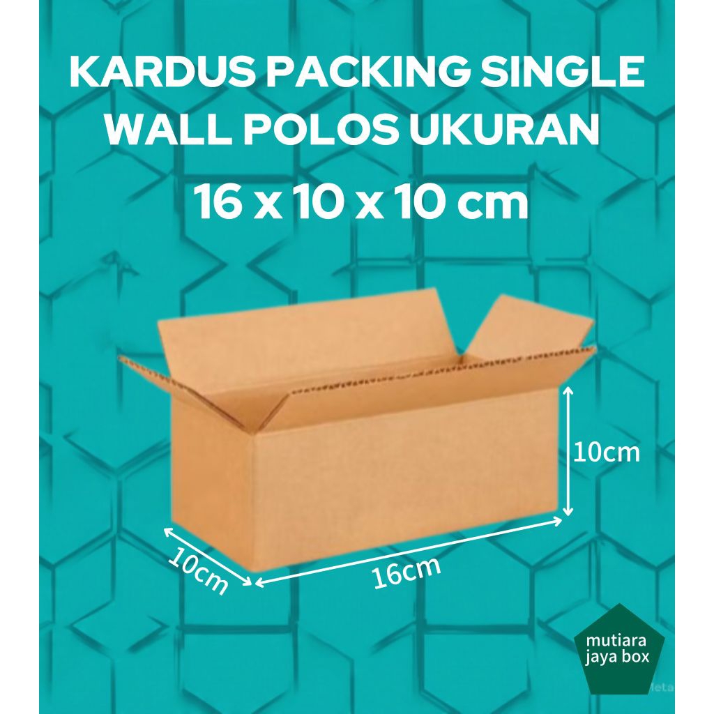

KARDUS PACKING 16x10x10cm SINGLE WALL POLOS