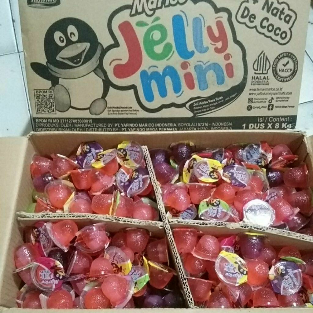 

Jeli Agar Marico Jelly Mini+Nata De Coco Kiloan 1 Kilo/1000gram