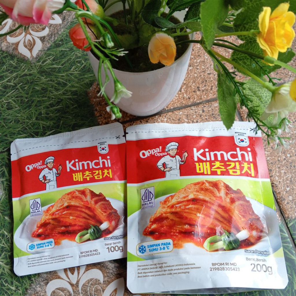 

Kimchi sawi 100gr 200gr halal pedas gochujang toppoki asli korean snack kimchi sawi murah sale promo
