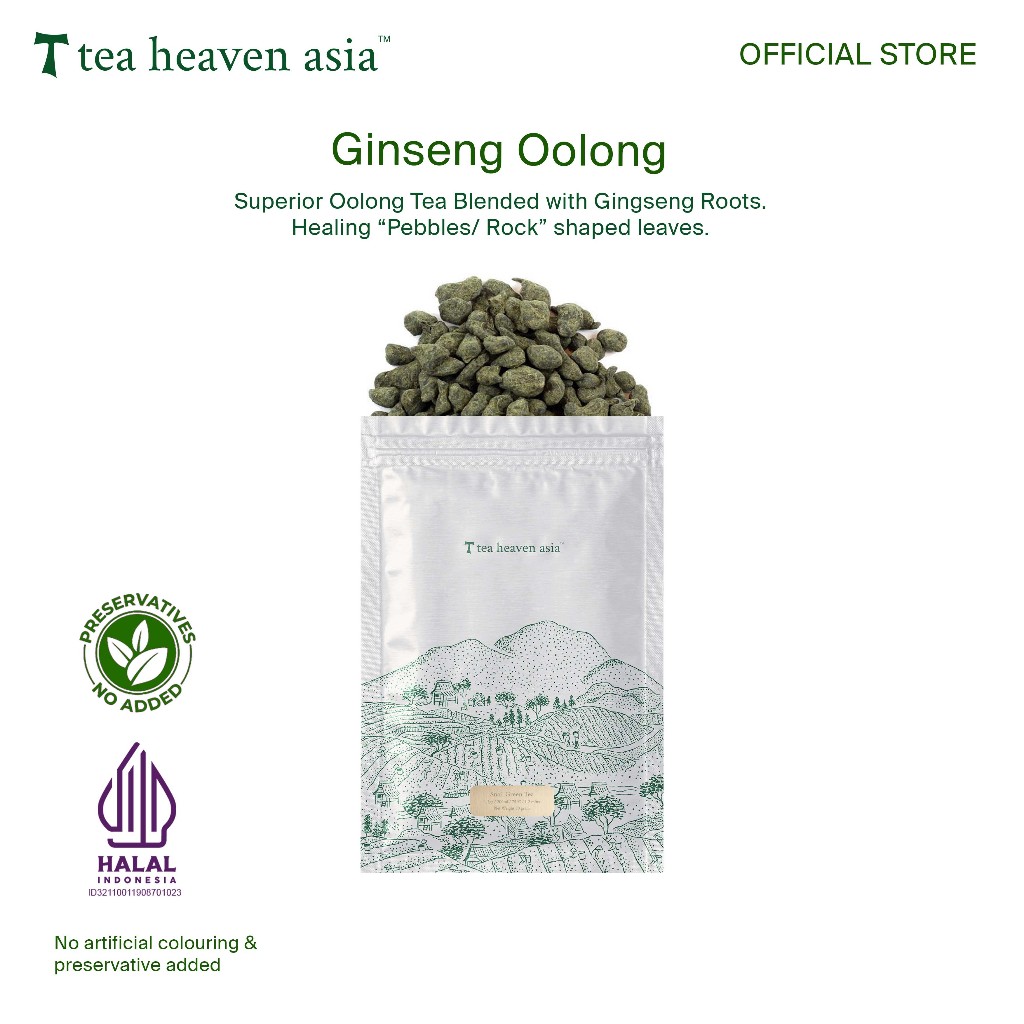 

Tea Heaven Green Ginseng Oolong 30gr
