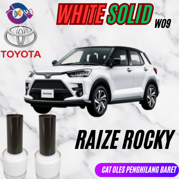 Cat Oles White Solid W09 Toyota Raize ROCKY Putih WHITE W09 RAIZE