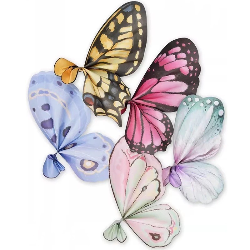 

(2 Set - 4 Lembar ) Kertas Buket Butterfly Wings Sayap Kupu Kupu Flower Wrapping Cellophane KB56