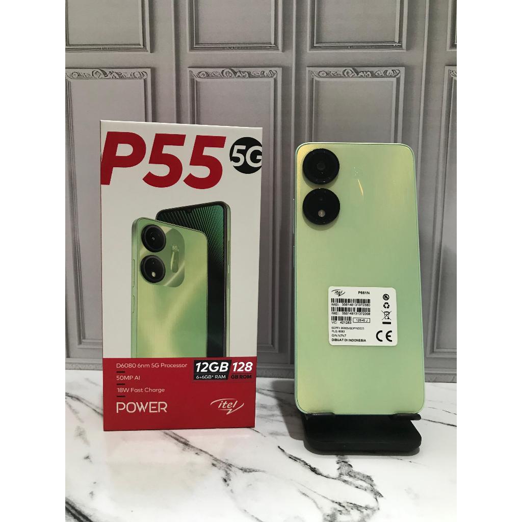 Itel P55 5G Mediatek Dimensity 6080 (6 nm) 6/128Ggb Second Repack Garansi