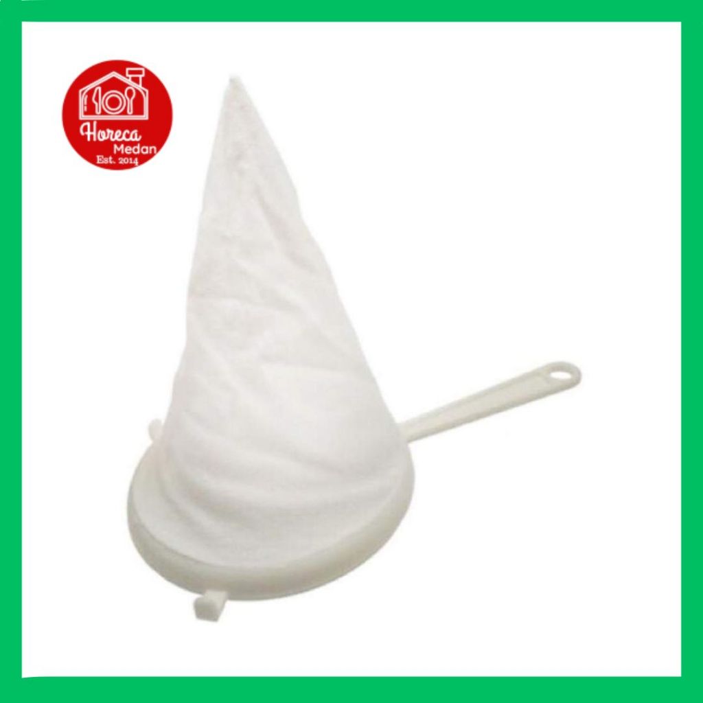 Saringan kain corong thai tea / kopi gagang plastik tebal