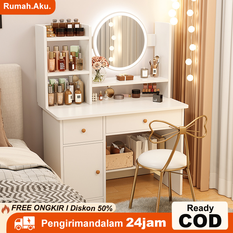 Meja Rias Meja Rias Lampu LED Meja Rias Lampu LED/Meja Rias Aesthetic Meja Rias Minimalis