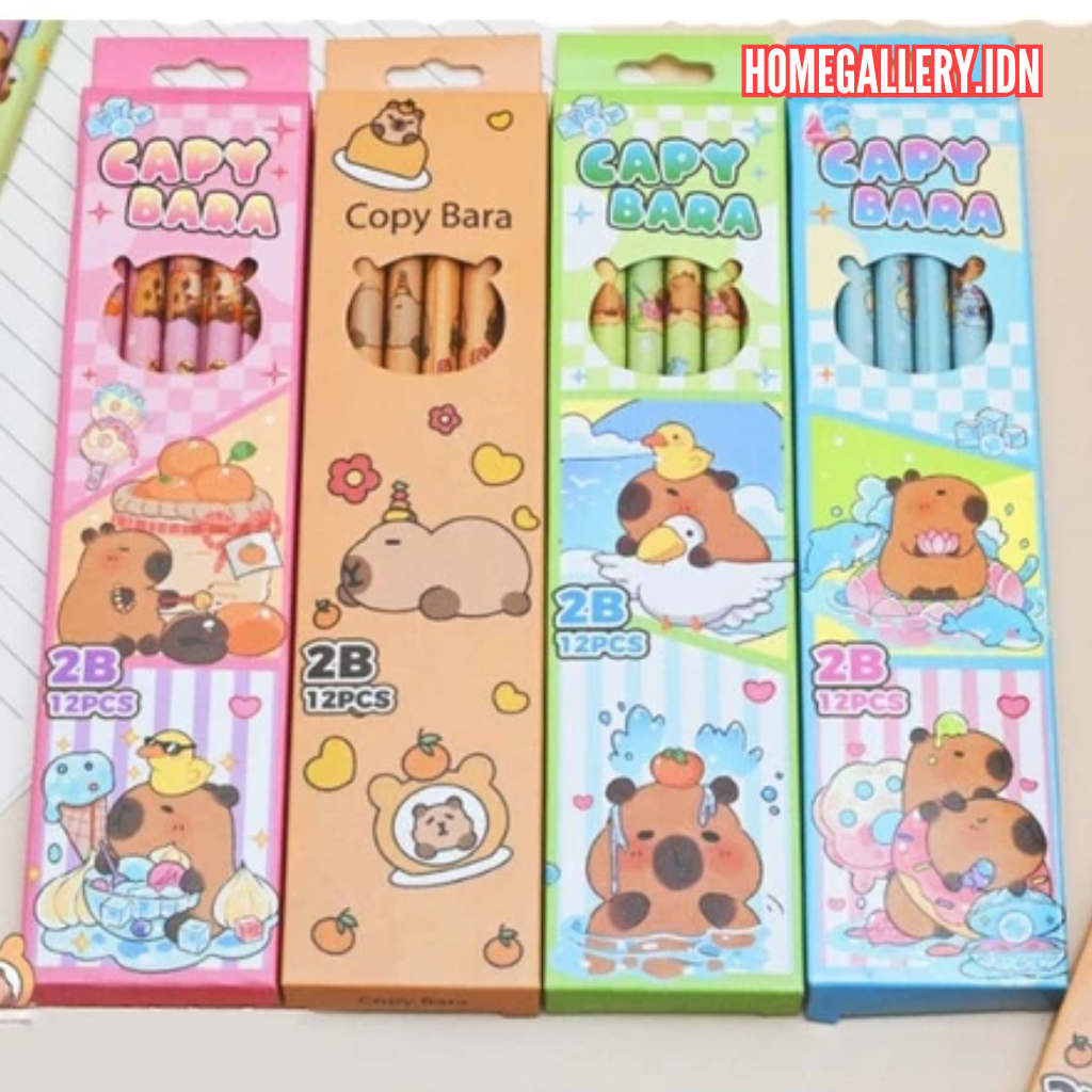 

HG PENSIL KAYU 2B CAPYBARA 1 BOX ISI 12pcs PENSIL CAPYBARA 2B LUCU UNIK 1 LUSIN