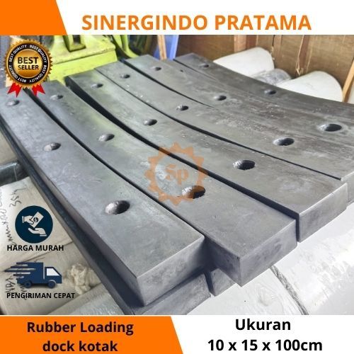 Rubber bumper loading dock / karet pelindung loading dock / tipe kotak  10 x 15 x 100cm