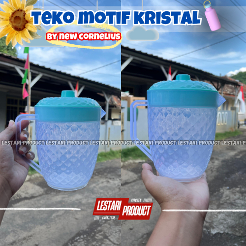( 6 PCS ) TEKO KRISTAL NEW CORNELIUS 1LT 412 | POCI | TEKO AIR | TEKO TEH | TEKO PLASTIK | POCI AIR 