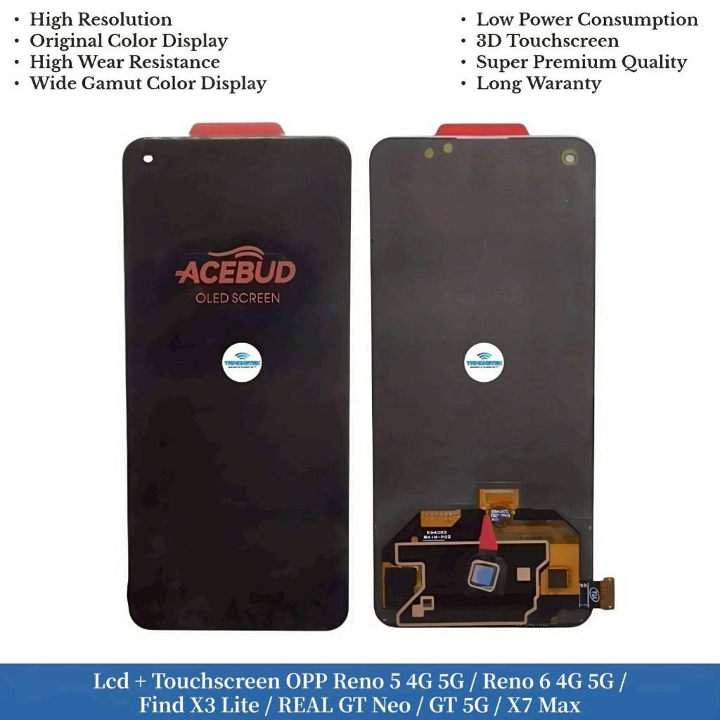 Lcd + Touchscreen Oppo Reno 5 4G 5G - Reno 6 4G 5G - Find X3 Lite - REAL GT Neo - GT 5G - X7 Max