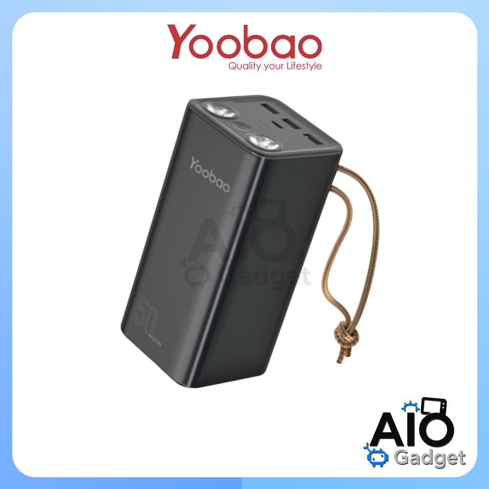 YOOBAO H5 Powerbank 50000mAh Android Iphone Flashlight