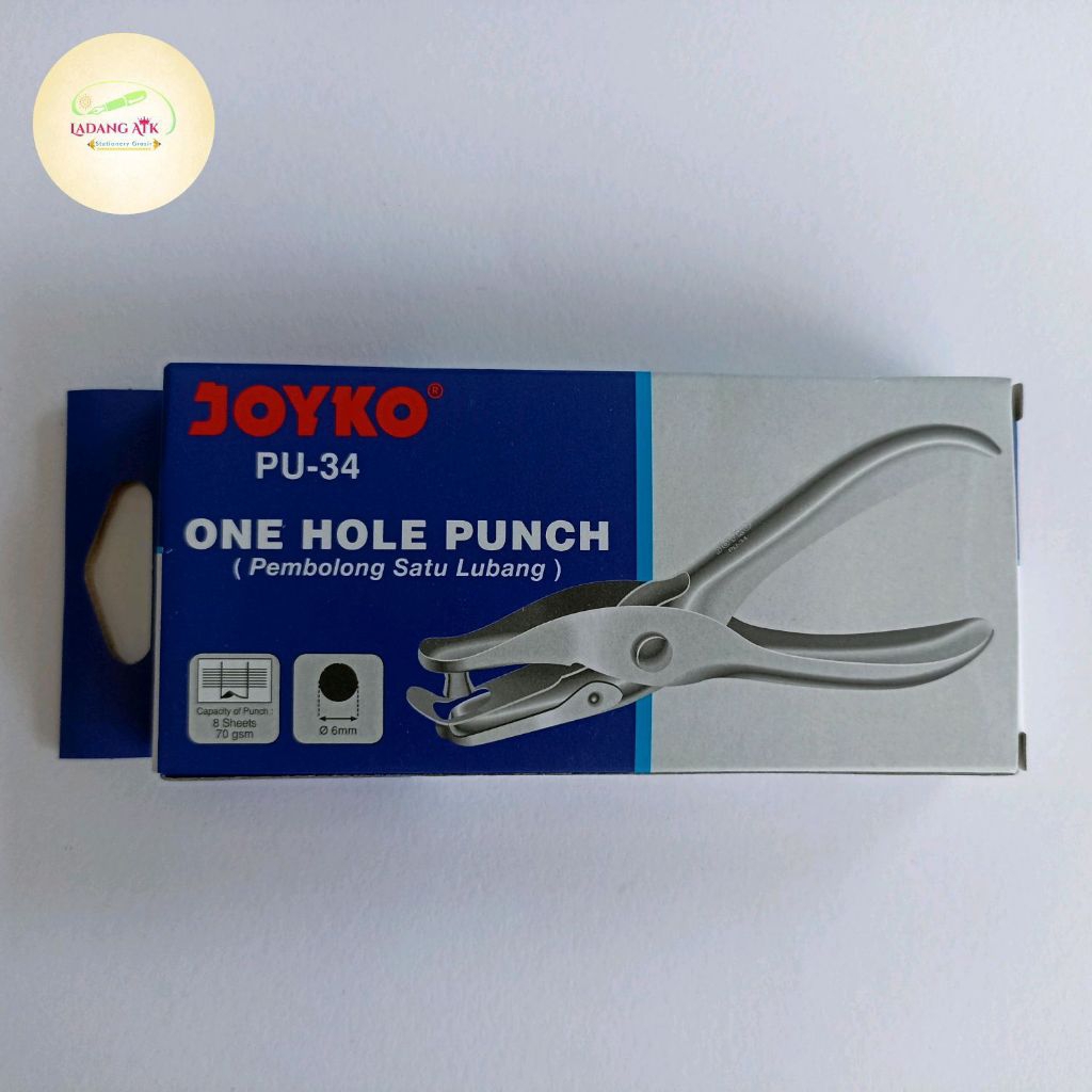 

Joyko PU-34 | Punch One Hole | Pembolong Satu Lubang | Pembolong Kertas 1 Lubang