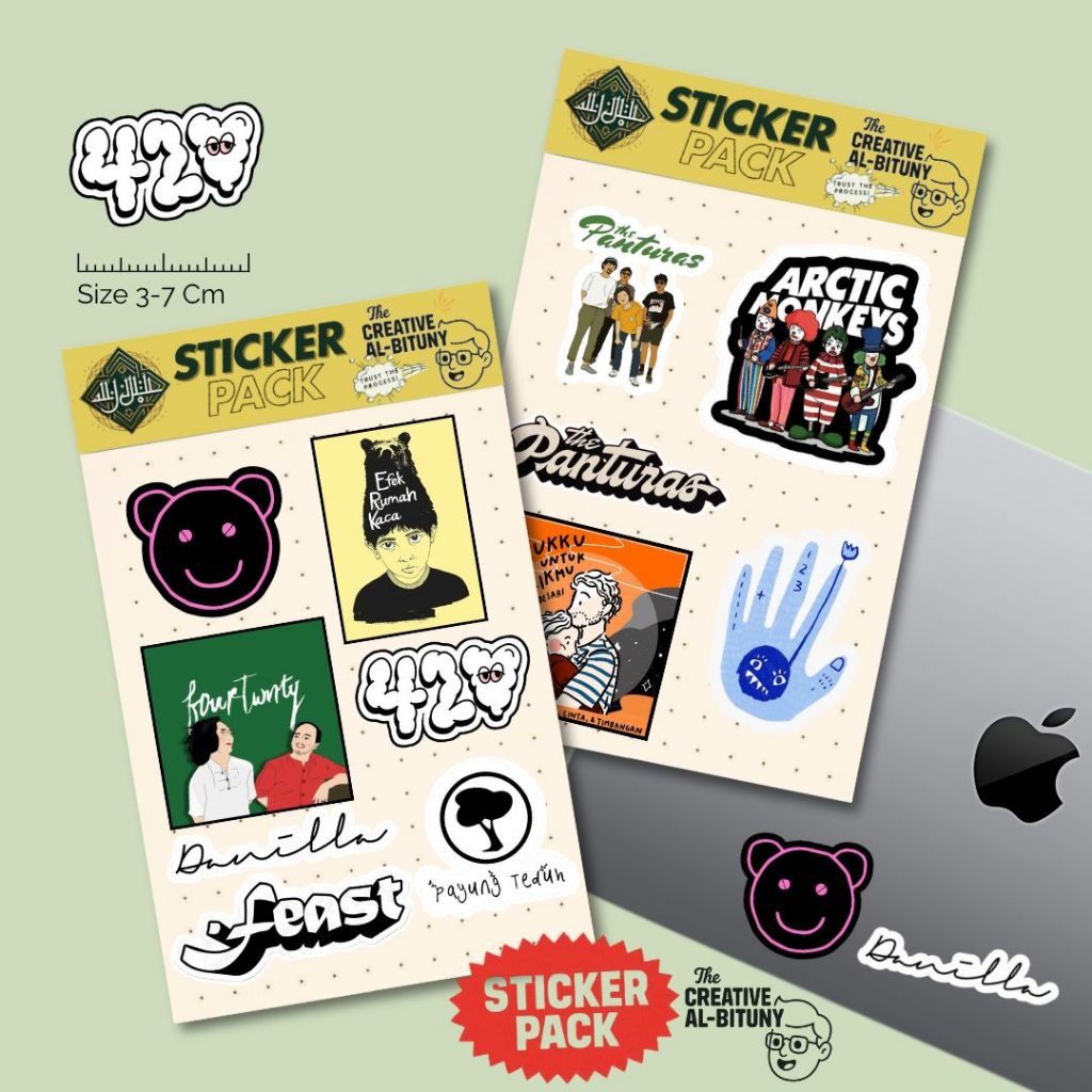 

Sticker Pack Musik Indie | The Panturas Feat. Danilla | Stiker Laptop Band Lokal