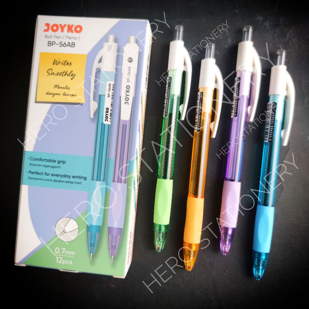 

Pen ballpen joyko comfortable 0.7 mm BP-56AB . 12 unit