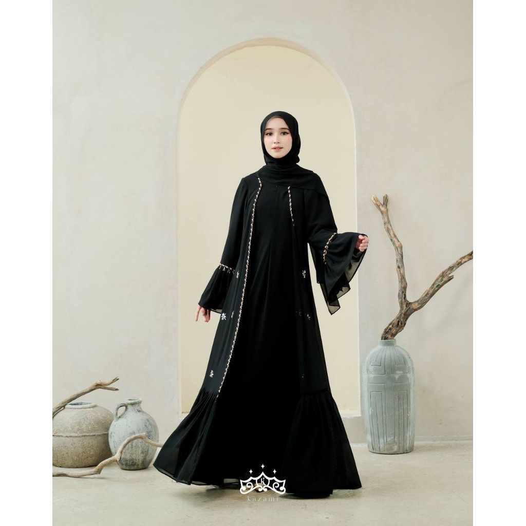Ulyya Abaya by Kazami | Abaya Mewah | Abaya Cantik | Kazami | D'Hijab of Mey