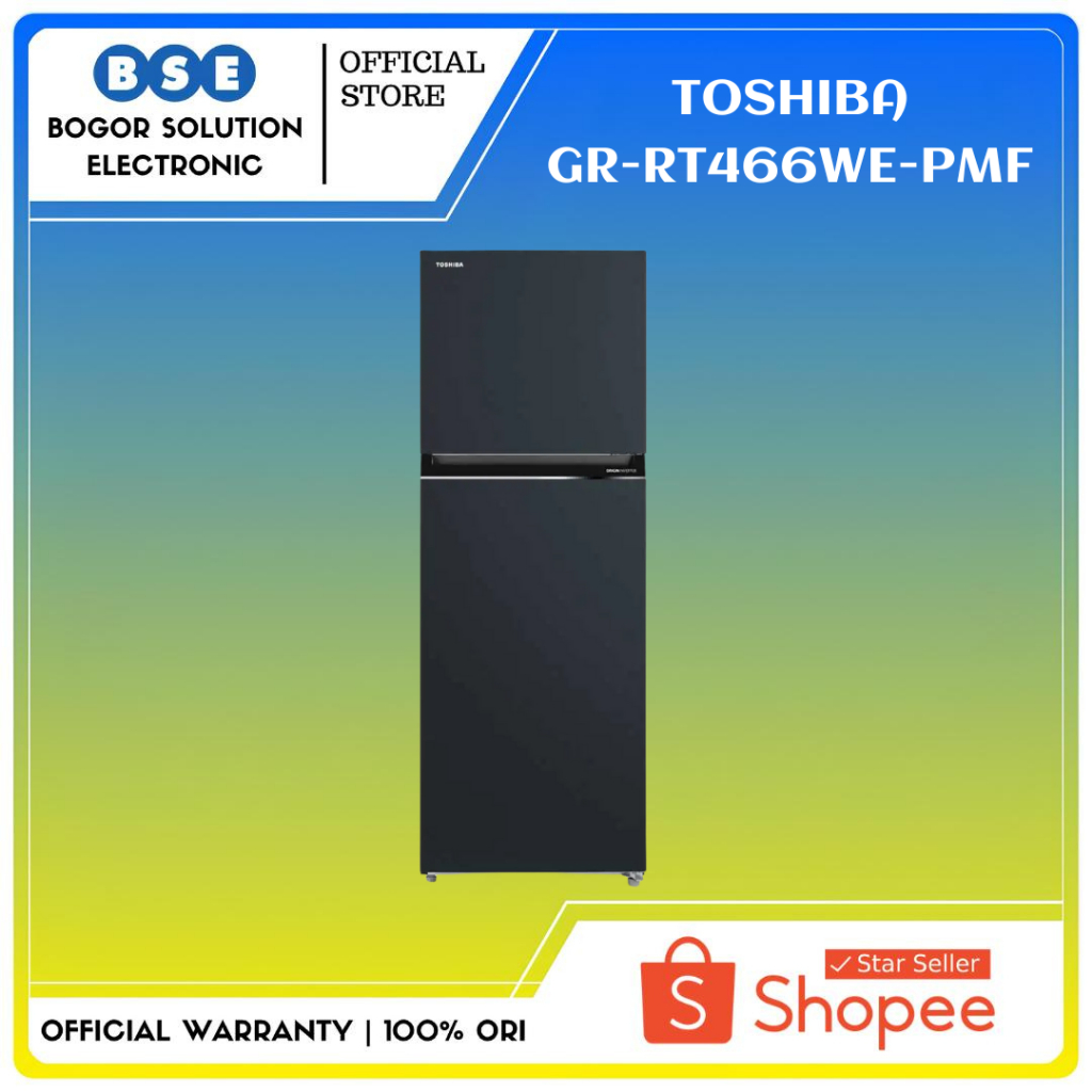 Kulkas 2 Pintu Toshiba Inverter GR RT466WE 338 Liter Kulkas Toshiba GR-RT466WE-PMF