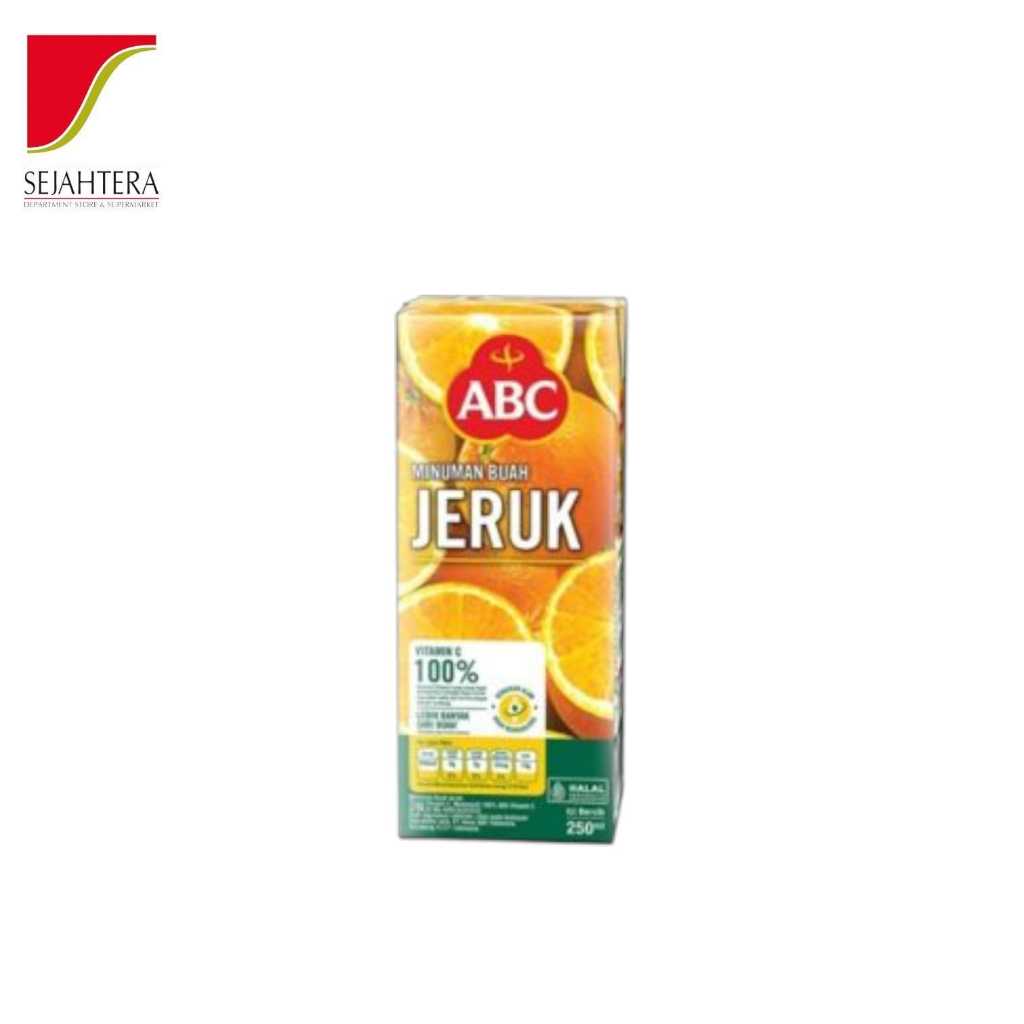 

ABC JUICE ORANGE 250ml / ABC Jus Jeruk Kotak Enak & Segar - Penuh Vitamin C!