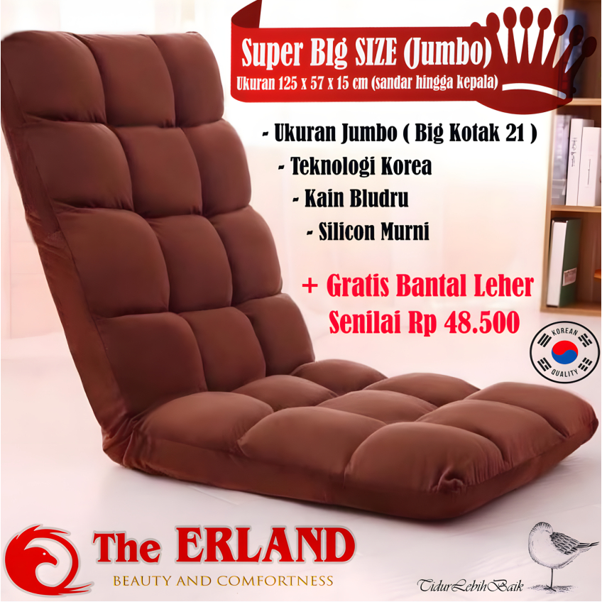 Kursi Lesehan Lipat Super Besar / Kursi Lantai Tatami Jumbo The ERLAND