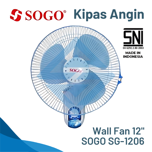 Kipas Angin Dinding SOGO  / Wall Fan 3 Kecepatan Bilah 12" /16"/ 18" inchi