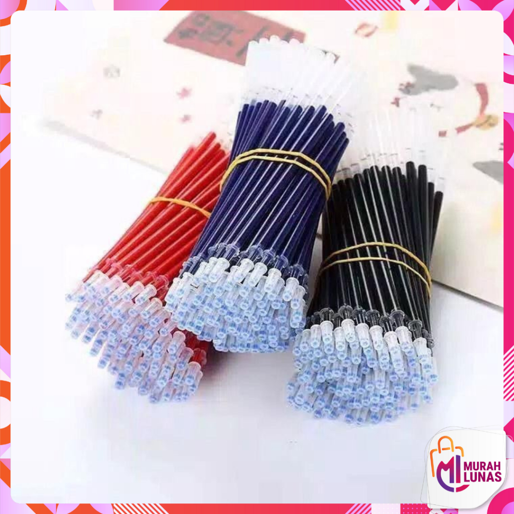 

MUNAS Refill Tinta Pulpen Gel Tinta Pena cair Isi Ulang 0.5mm Tinta Pulpen Warna Biru Hitam Merah Isi Ulang Pulpen Gel Murah