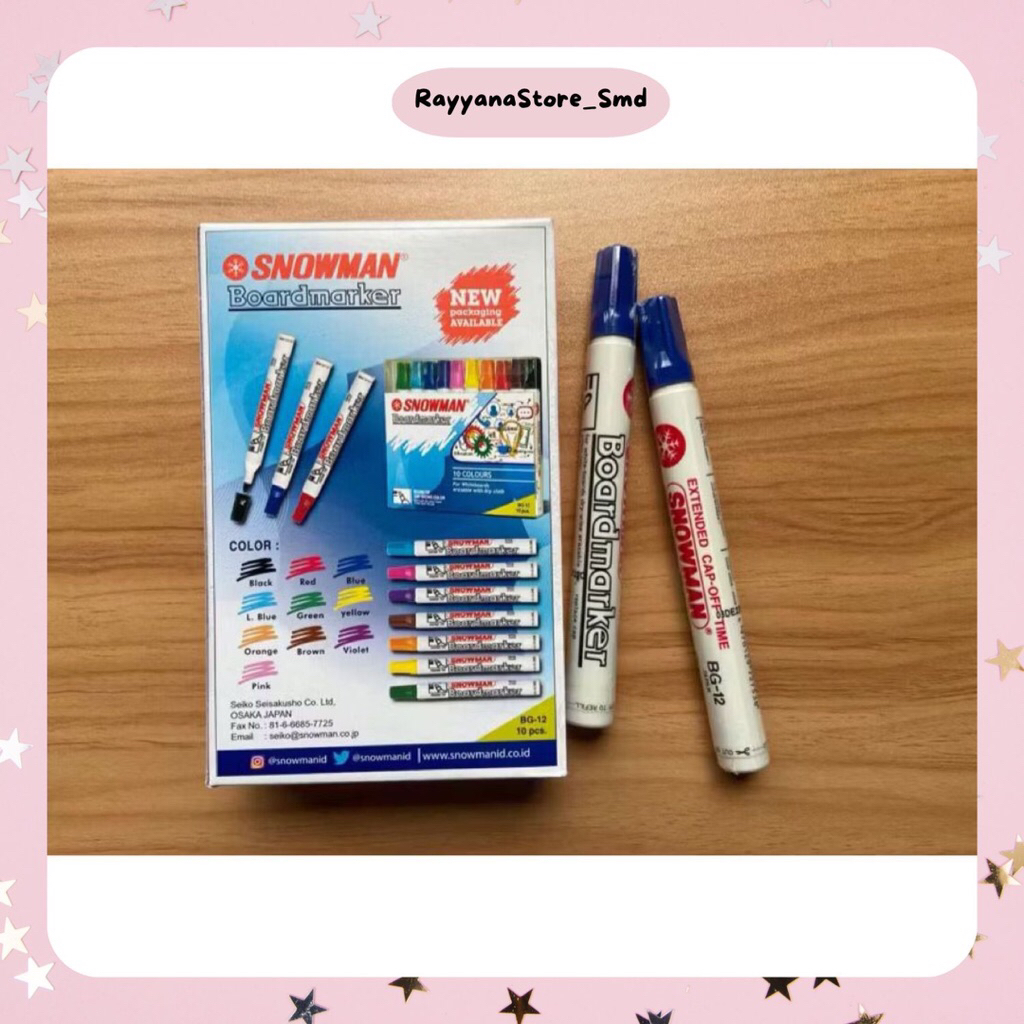 

RY Snowman Whiteboard Marker Spidol / Spidol Snowman | untuk papan tulis putih bukan Permanen