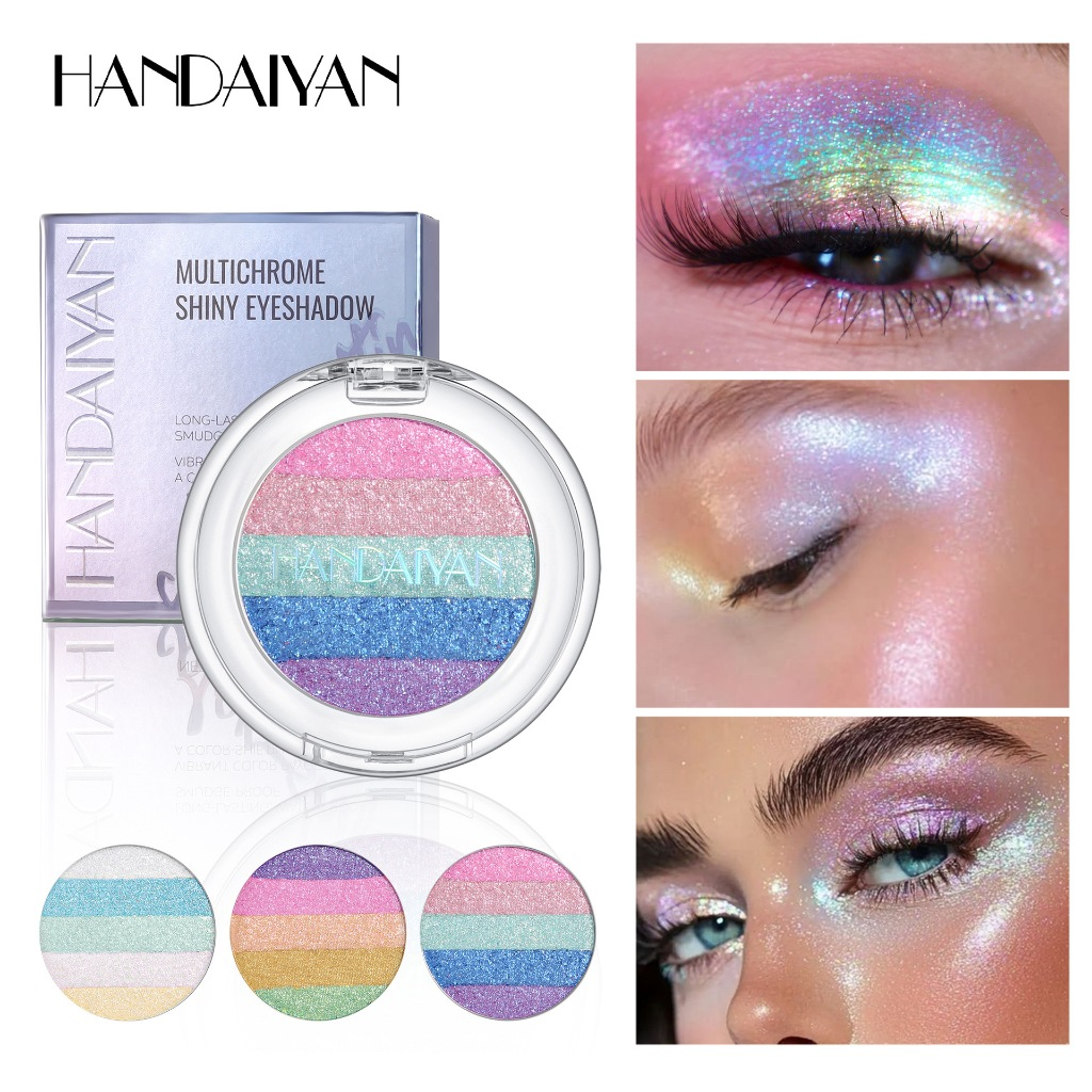 Rainbow Chameleon Eyeshadow Pigment Multicolor Holographic Eyeshadow Palette