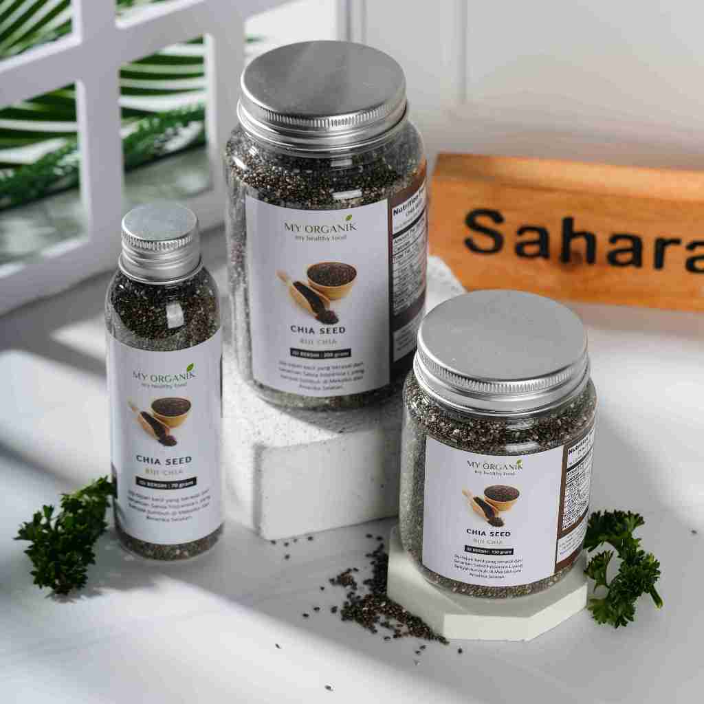 

My Organik Chia Seeds Premium Quality Original 100% Murni non GMO Biji Chia Hitam Organik Chia seed