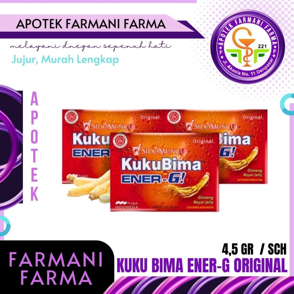 

SIDOMUNCUL KUKU BIMA ENER-G RASA ORIGINAL / MINUMAN ENERGI / STAMINA TUBUH