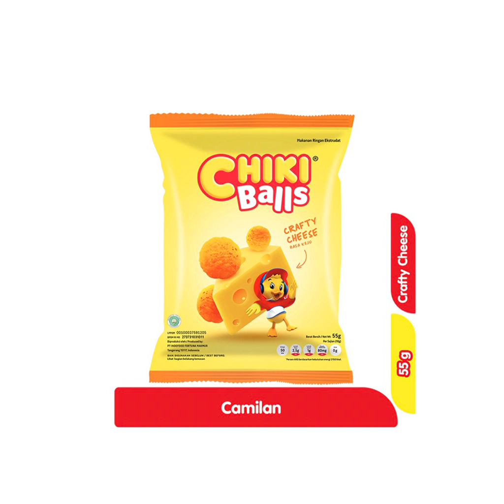 

Chiki Balls Makanan Ringan Crafty Cheese 55 g